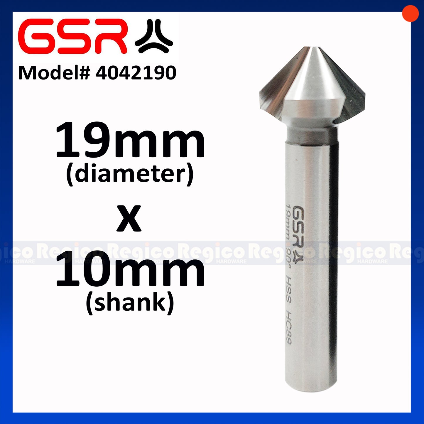 GSR HSS High Speed Steel Countersink Drill Bit for Metal