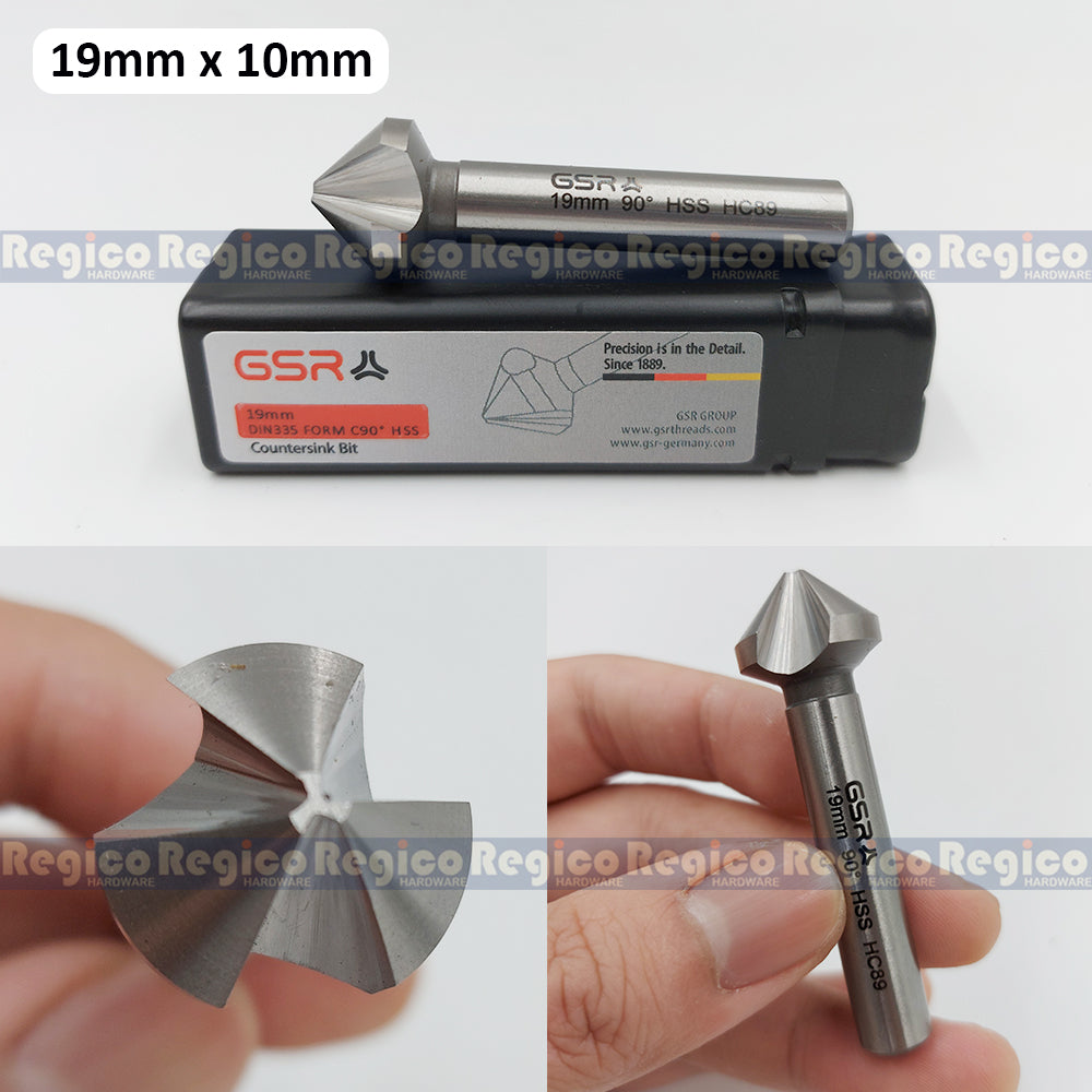 GSR HSS High Speed Steel Countersink Drill Bit for Metal