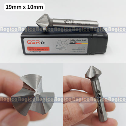 GSR HSS High Speed Steel Countersink Drill Bit for Metal