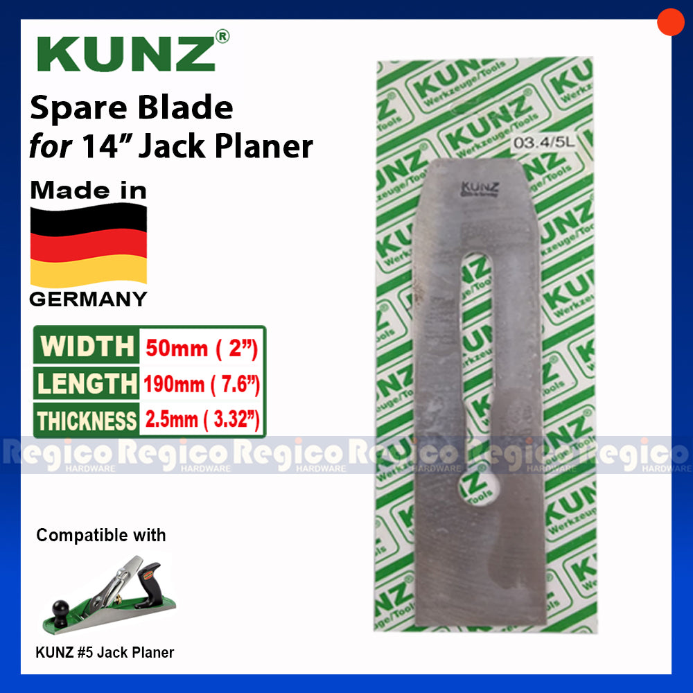 KUNZ Spare Blade for 14 inches Jack Hand Planer (03.4/5L)