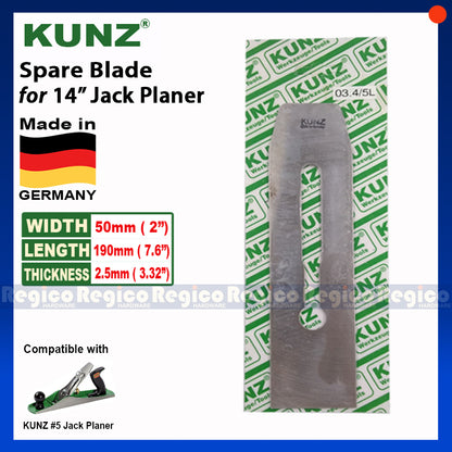 KUNZ Spare Blade for 14 inches Jack Hand Planer (03.4/5L)