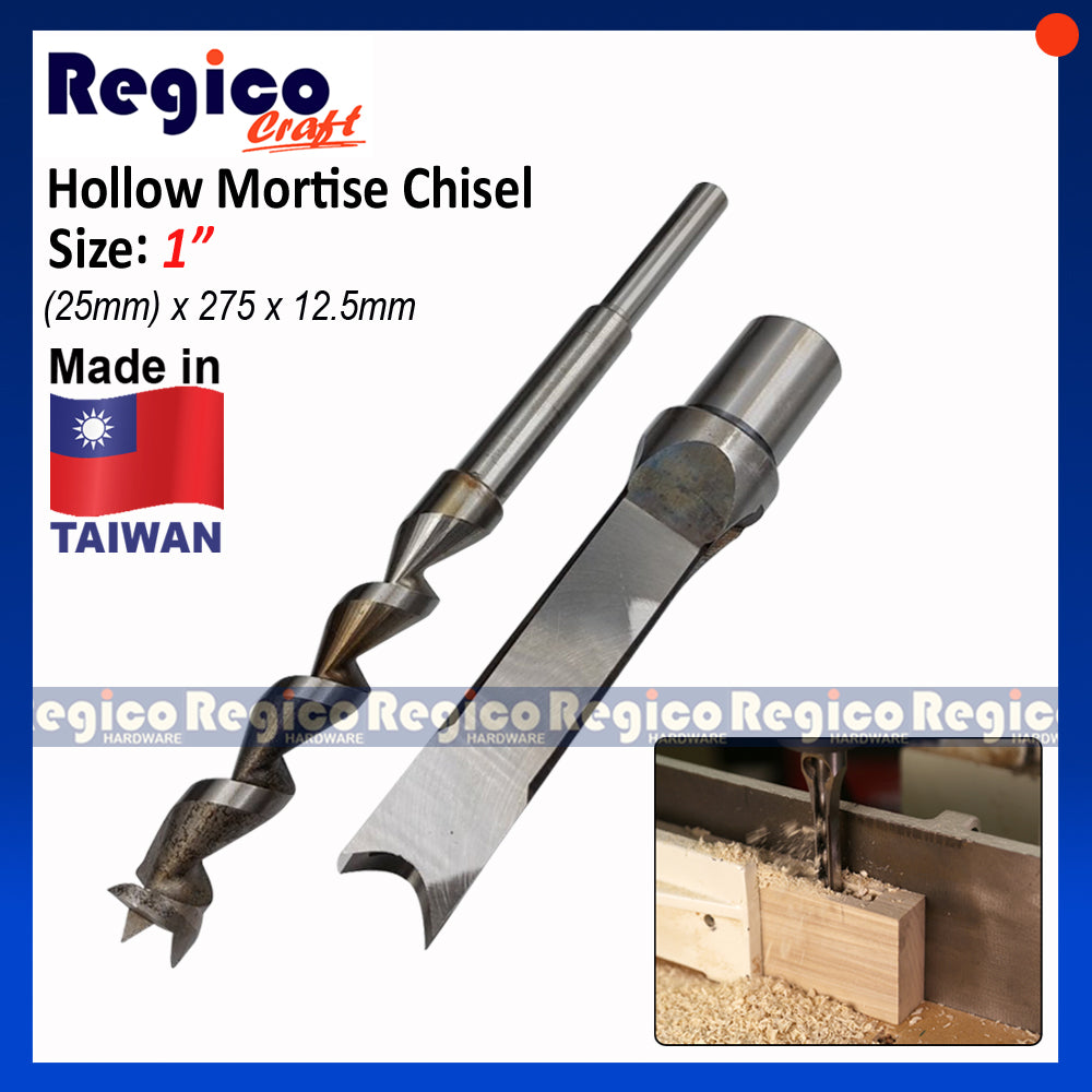 Regicocraft Hollow Square Hole Saw Mortiser Mortise Mortising Chisel Drill Wood Bit