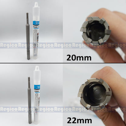 3KEEGO 296mm Rebar Cutter Metric HAA Type TCT Core Drill SDS Plus