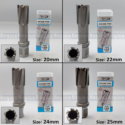 3KEEGO 50mm TCT Annular Hole Cutter HC50B Weldon Shank 3/4"