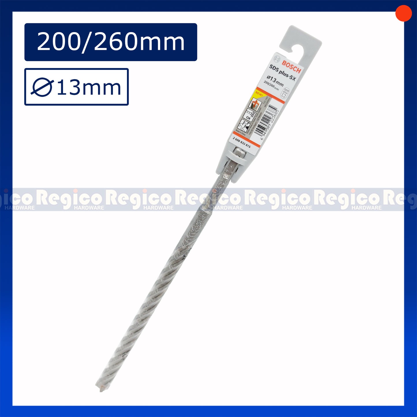 Bosch 13mm SDS Plus 5x Concrete Rotary Hammer Drill Bit Bosch Accessories