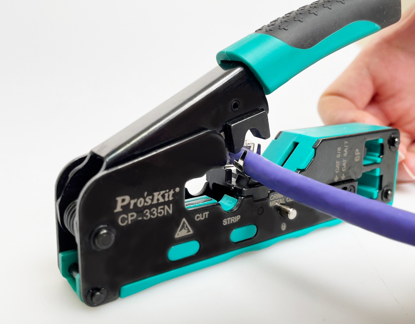 Proskit CAT.5/6/7  Crimper Crimping Ethernet Modular Plug Tool CP-335N