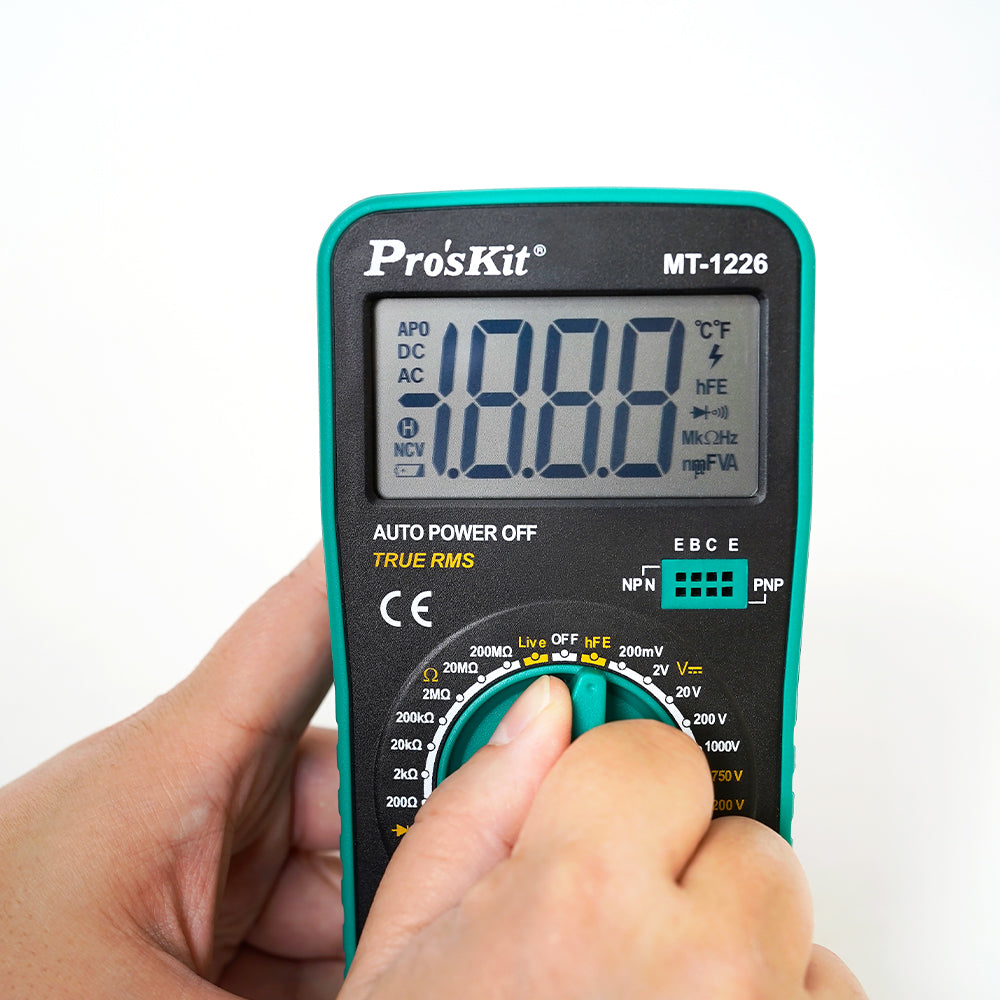 Proskit Digital Multimeter Tester Multitester Voltmeter Ohmmeter Ammeter MT-1226