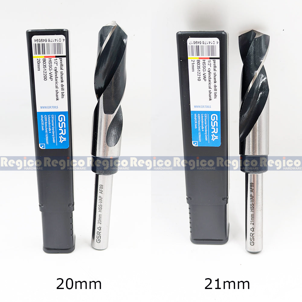 GSR Reduce Shank High Speed Steel Drill Bit Metric 1/2 Shank