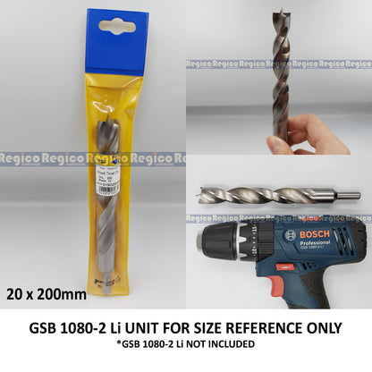 Fisch Tools HSS Brad Point Twist Wood Drill Bit 3mm 4mm 5mm 6mm 8mm 10mm 12mm 16mm 20mm