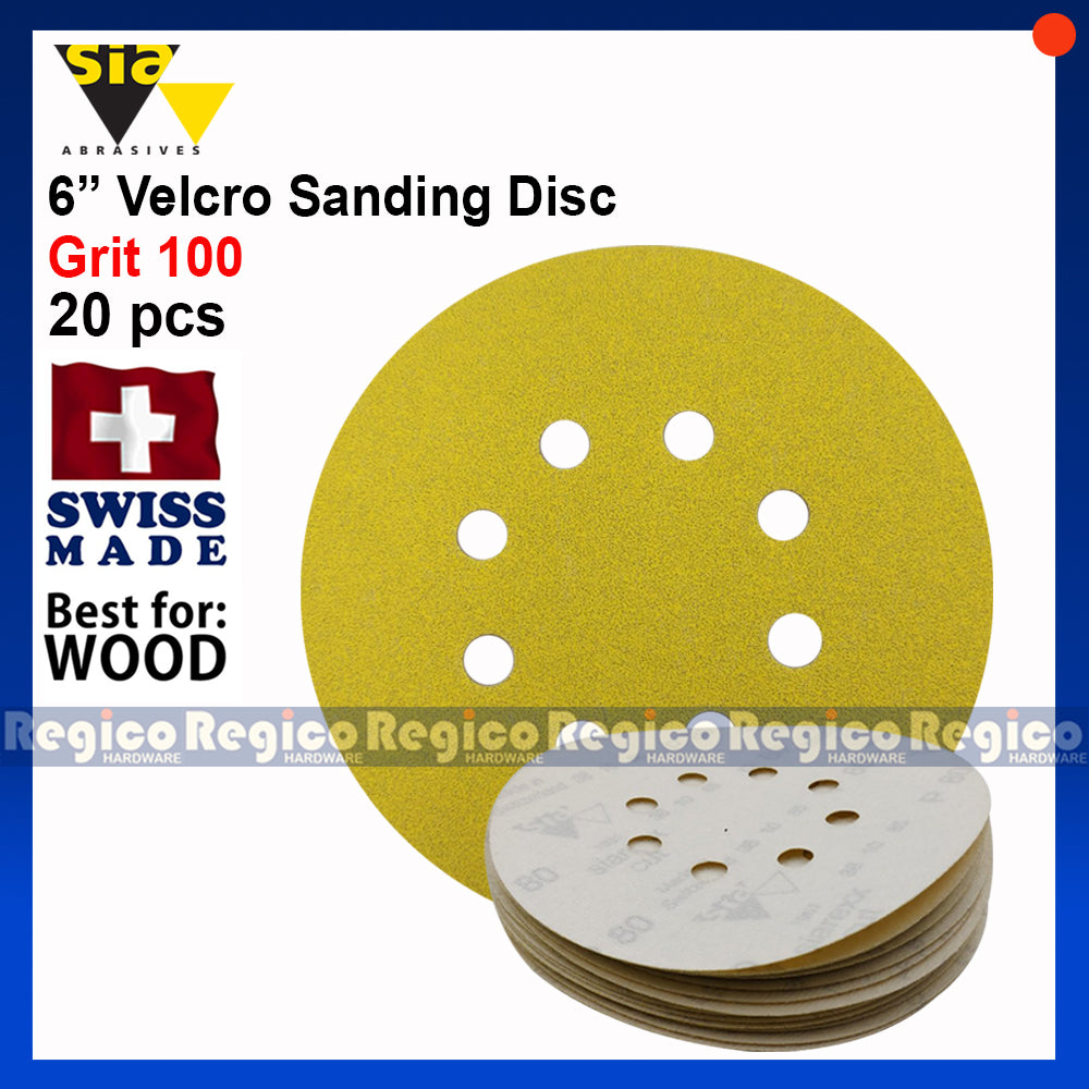 SIA  6" 150mm Velcro Sanding Disc20pcs #1960 #1961
