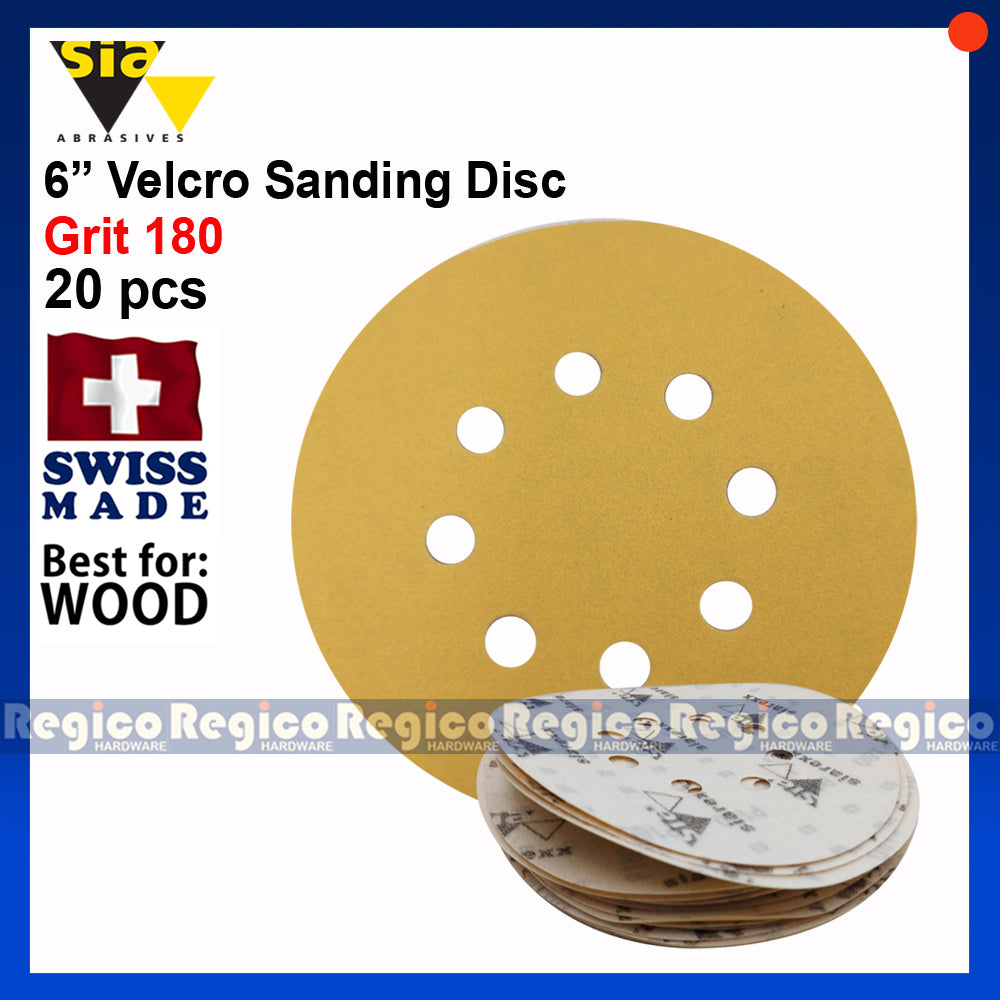 SIA  6" 150mm Velcro Sanding Disc20pcs #1960 #1961