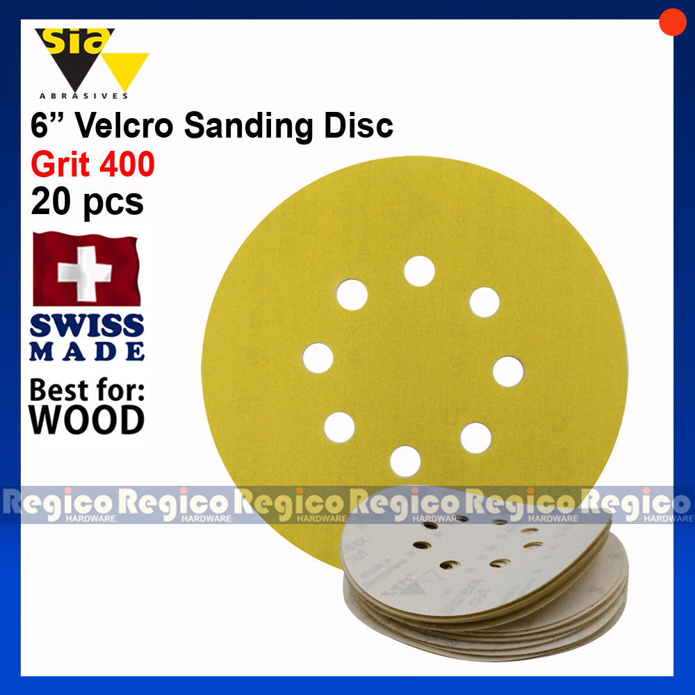 SIA  6" 150mm Velcro Sanding Disc20pcs #1960 #1961
