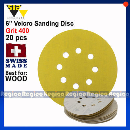 SIA  6" 150mm Velcro Sanding Disc20pcs #1960 #1961