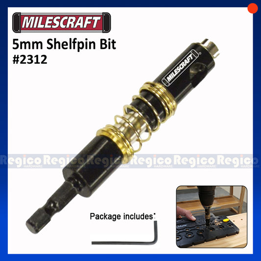 Milescraft 5mm Shelf Pin Bit (#2312)