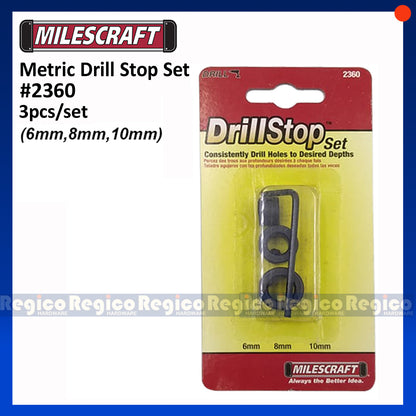 Milescraft Drill Stop Metric 3pcs Set (2360)