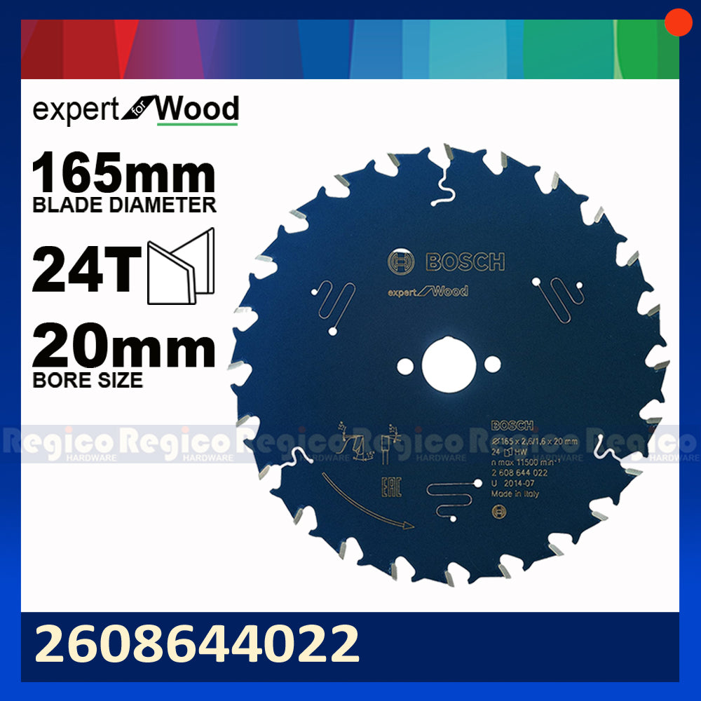 Bosch 165mm 6.5 inches Expert for wood Circular saw Blade Original Genuine Bosch Acc #44024 #44022