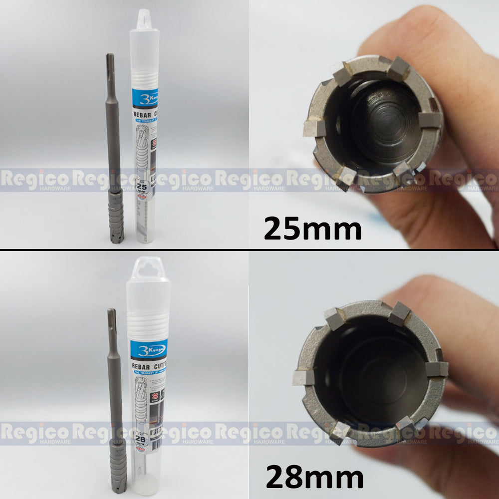 3KEEGO 296mm Rebar Cutter Metric HAA Type TCT Core Drill SDS Plus