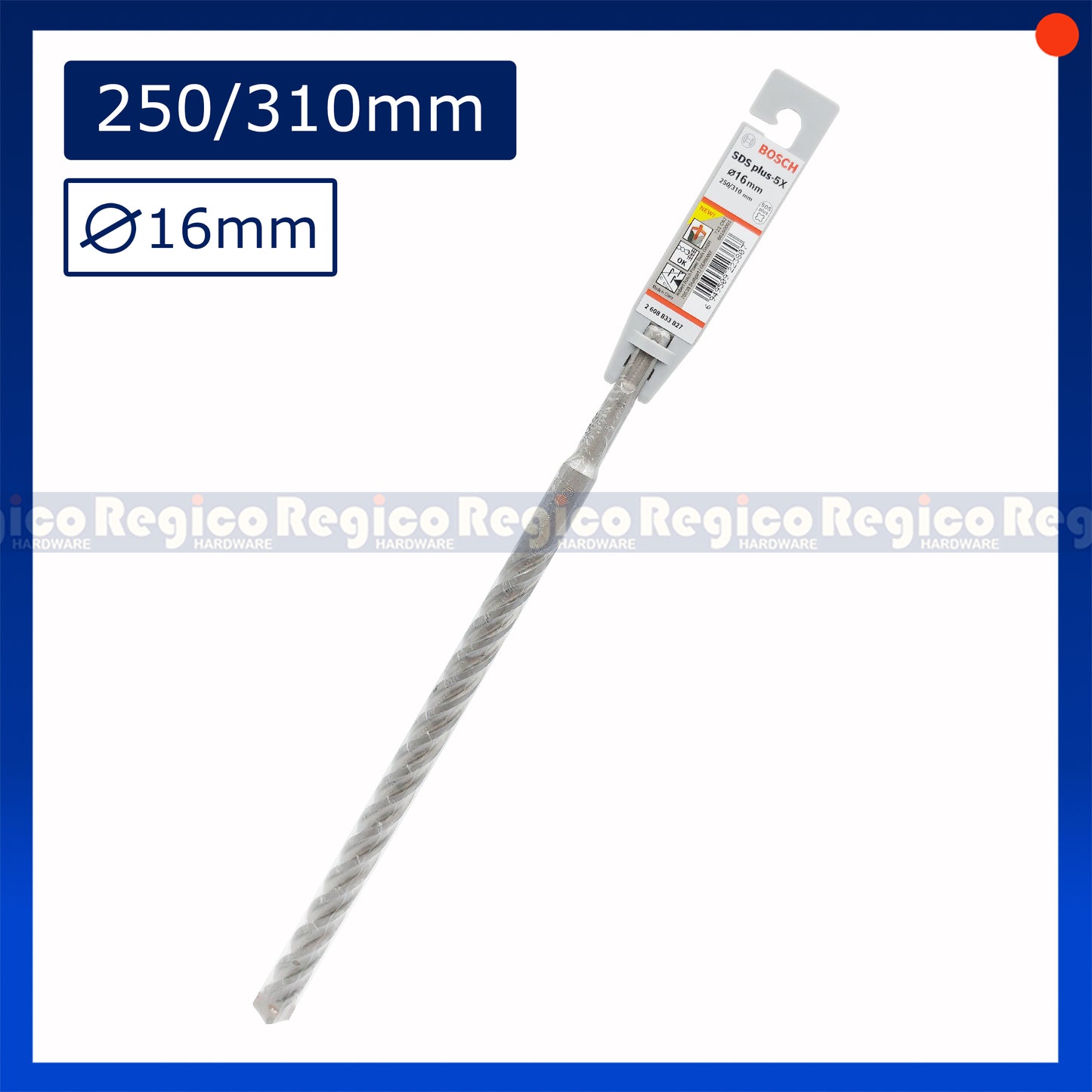 Bosch 16mm SDS Plus 5x Concrete Rotary Hammer Drill Bit Bosch Accessories