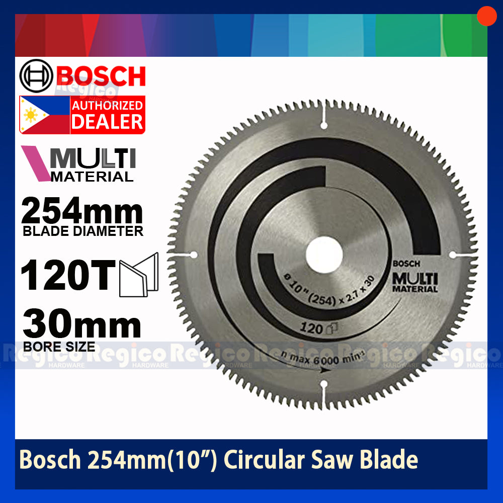 BOSCH 254mm 10 inches 120T Multi Material Circular Saw Blade #42203 Bosch Acc