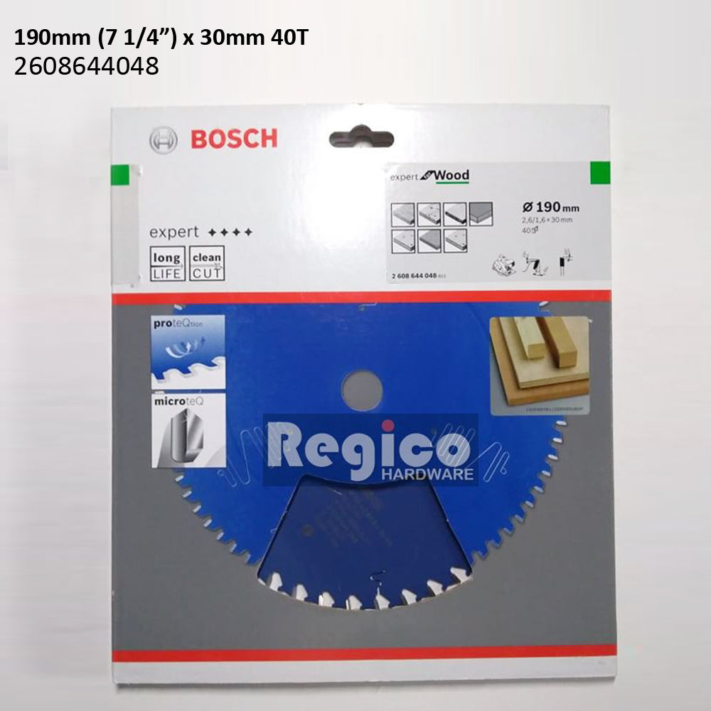 BOSCH 190mm 7 1/4 inches 24T 40T 56T Expert for wood Circular Saw Blade #44047 Bosch Acc