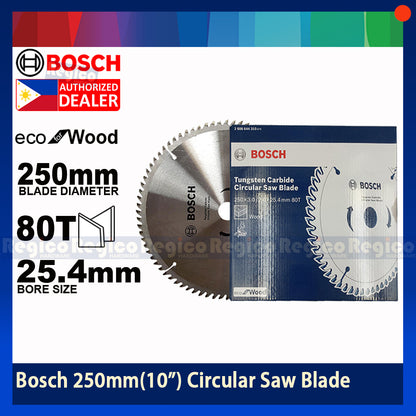 BOSCH 250mm 10 inches x 80T Eco For Wood Circular Saw Blade #44310 Bosch Acc