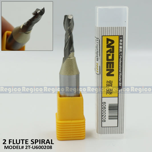 ARDEN 1/2 Shank UpCut Spiral Bit Router Bit #2003 #2002