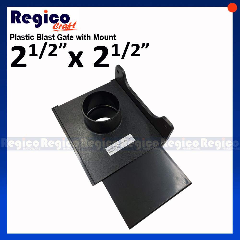 Regicocraft Dust Collecting Plastic Blast Gate with Mount #00662 #00972 #00973