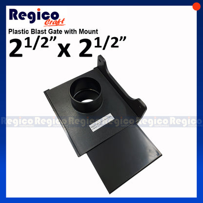Regicocraft Dust Collecting Plastic Blast Gate with Mount #00662 #00972 #00973