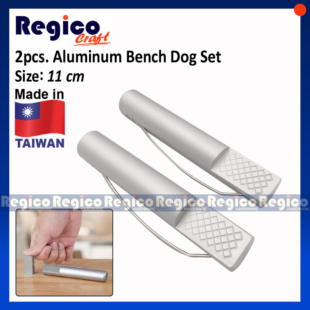 Regicocraft 2pcs Aluminum Bench Dog Set #00135 #135-01