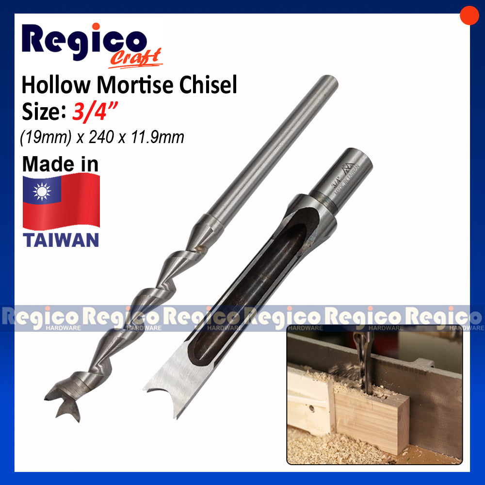 Regicocraft Hollow Square Hole Saw Mortiser Mortise Mortising Chisel Drill Wood Bit