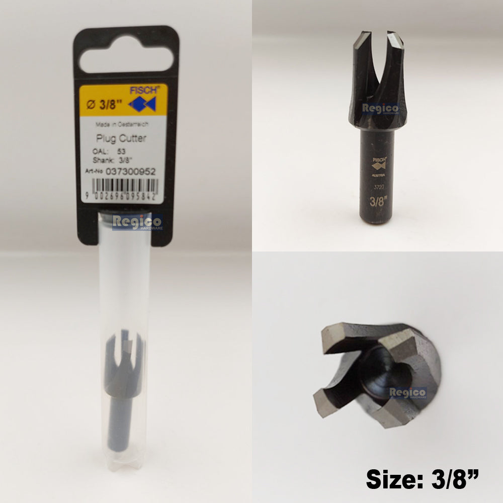 Fisch Tools Plug Cutter 8mm 1/4" inch 1/2" inch 3/18" inch 7/16" inch