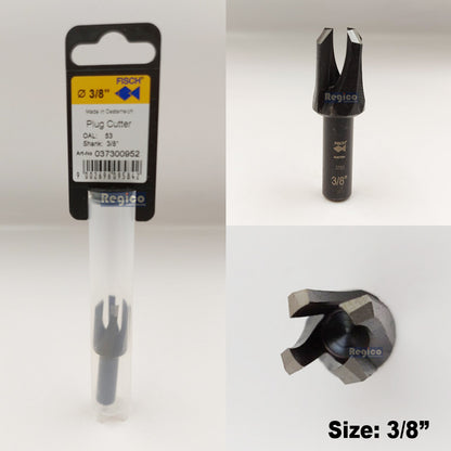 Fisch Tools Plug Cutter 8mm 1/4" inch 1/2" inch 3/18" inch 7/16" inch