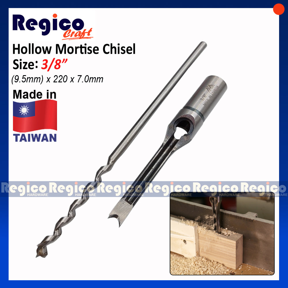Regicocraft Hollow Square Hole Saw Mortiser Mortise Mortising Chisel Drill Wood Bit