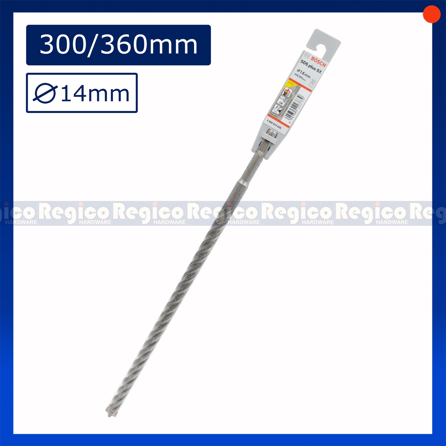 Bosch 14mm SDS Plus 5x Concrete Rotary Hammer Drill Bit Bosch Accessories