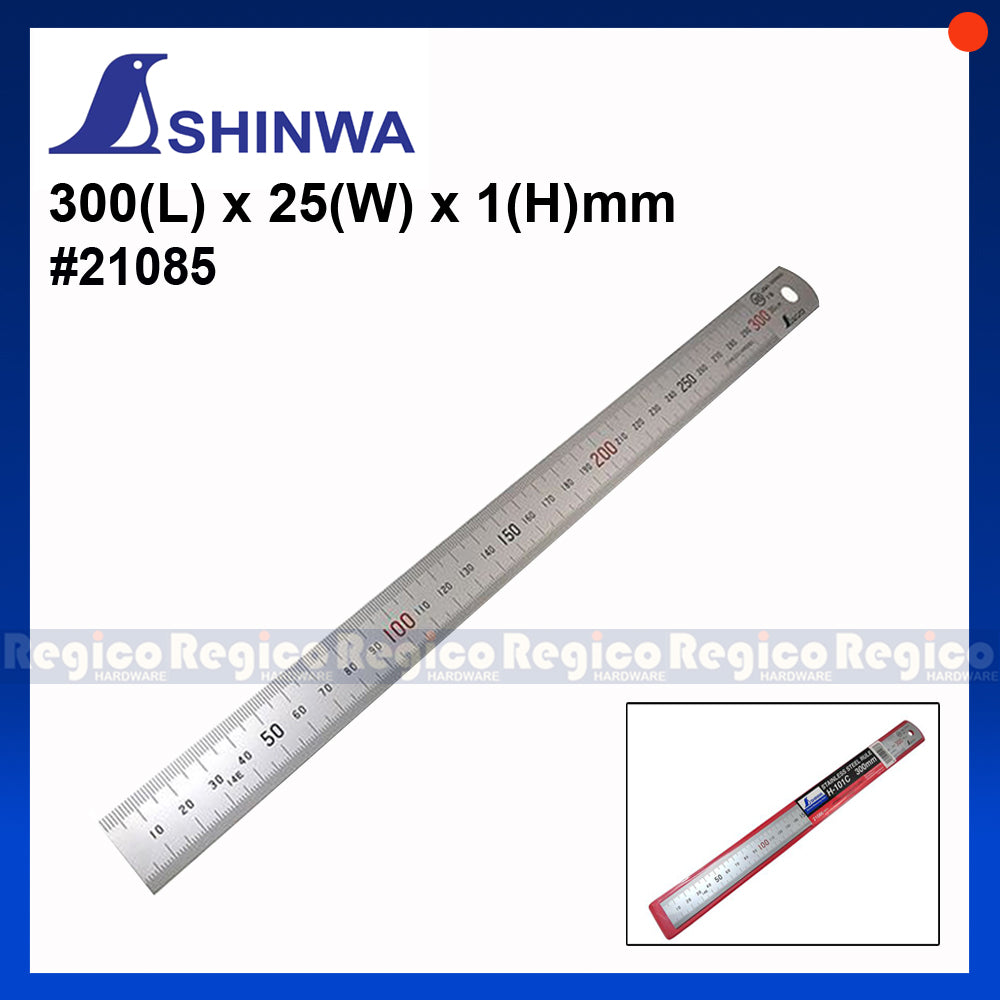 Shinwa  300mm 1000mm Stainless Hardened Ruler