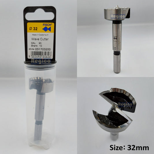 Fisch Tools Medium Sizes Forstner Wave Cutter Wood Bit 32mm 35mm 38mm 40mm 45mm
