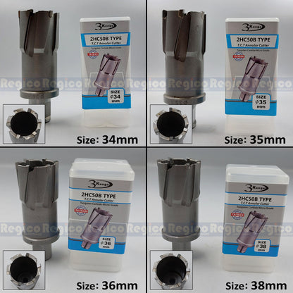 3KEEGO 50mm TCT Annular Hole Cutter HC50B Weldon Shank 3/4"
