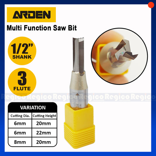 ARDEN 1/2" Shank 3 Flute Multi Function Saw Bit #AK471