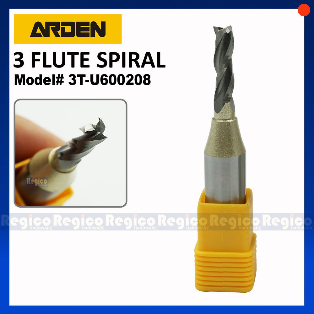 ARDEN 1/2 Shank UpCut Spiral Bit Router Bit #2003 #2002