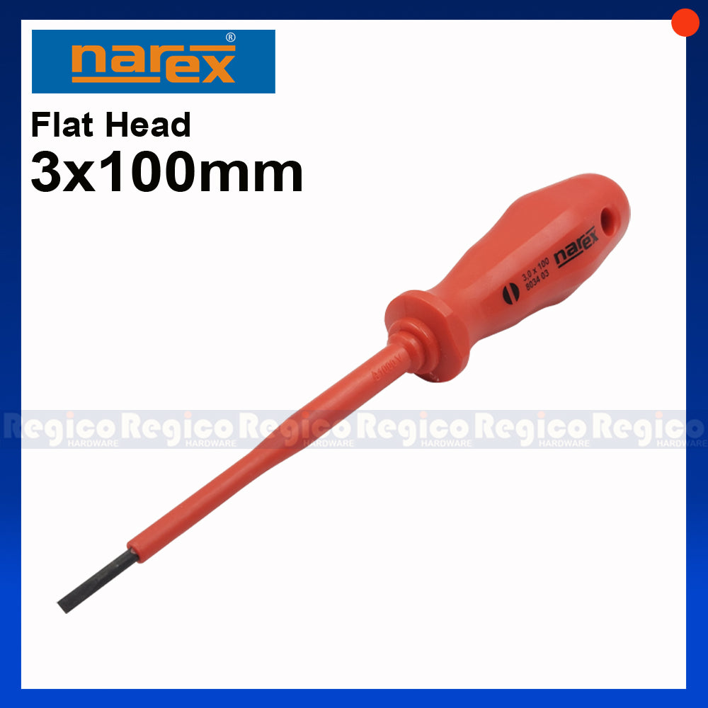 Narex Electrician Flat Head Screwdriver #8034