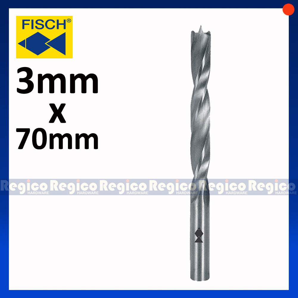 Fisch Tools HSS Brad Point Twist Wood Drill Bit 3mm 4mm 5mm 6mm 8mm 10mm 12mm 16mm 20mm
