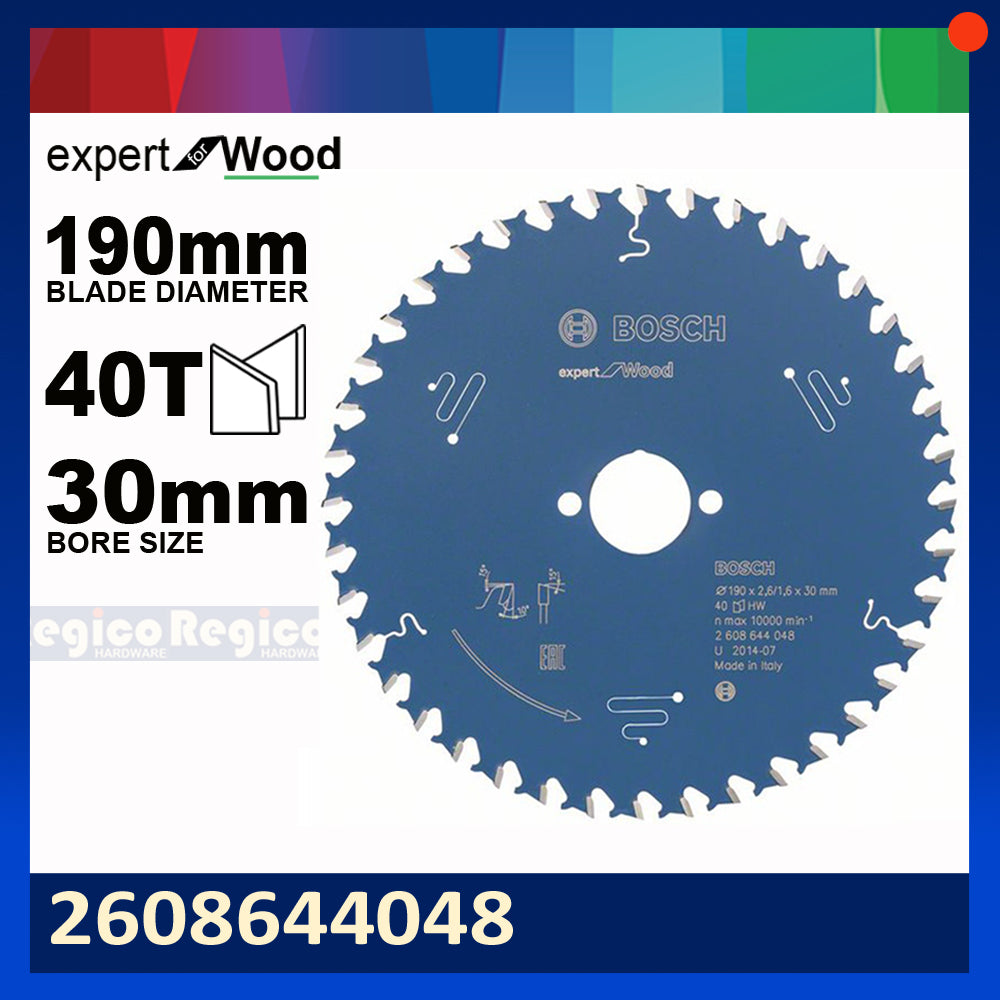 BOSCH 190mm 7 1/4 inches 24T 40T 56T Expert for wood Circular Saw Blade #44047 Bosch Acc
