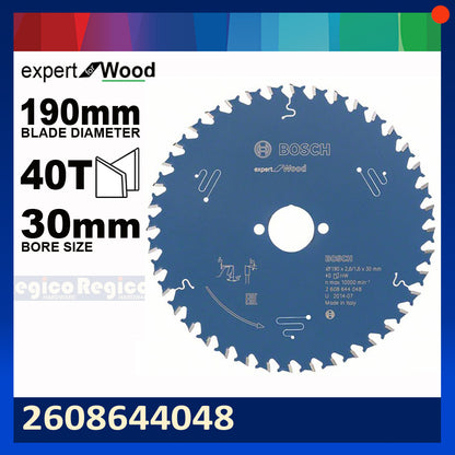 BOSCH 190mm 7 1/4 inches 24T 40T 56T Expert for wood Circular Saw Blade #44047 Bosch Acc