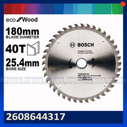 BOSCH 180mm 7 Inches Eco For Wood Circular Saw Blade Bosch Acc #44317 #44318