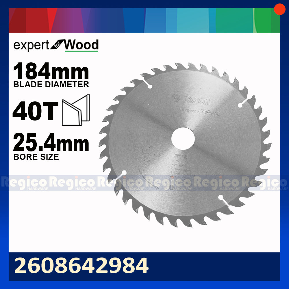 BOSCH 184mm 7 1/4 inches Expert for Wood Circular Saw Blade Original Genuine Bosch Acc #42984 #42985