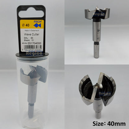 Fisch Tools Medium Sizes Forstner Wave Cutter Wood Bit 32mm 35mm 38mm 40mm 45mm