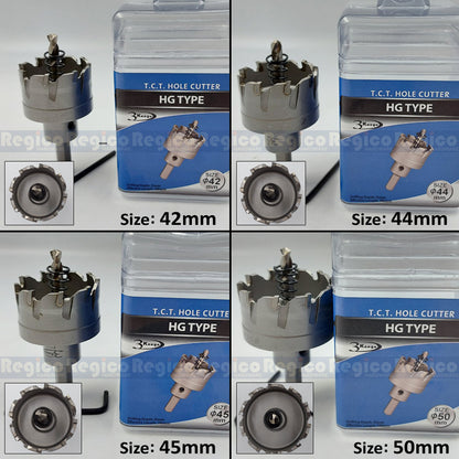 3KEEGO 16-51mm TCT Hole Saw Holesaw Cutter HG Type for Metal Steel Aluminum Drill Bit