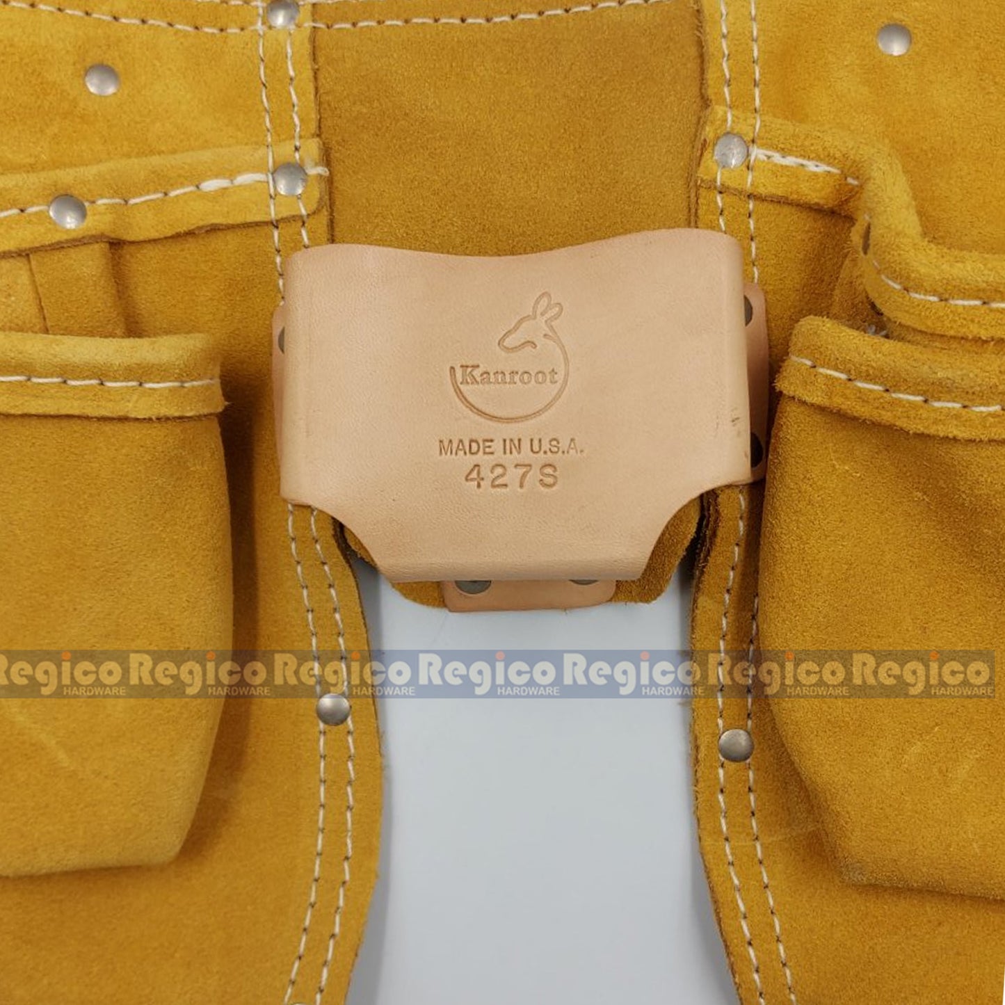 Kanroot Made in USA Leather Carpenter's Apron Tool Pouch Belt 427S