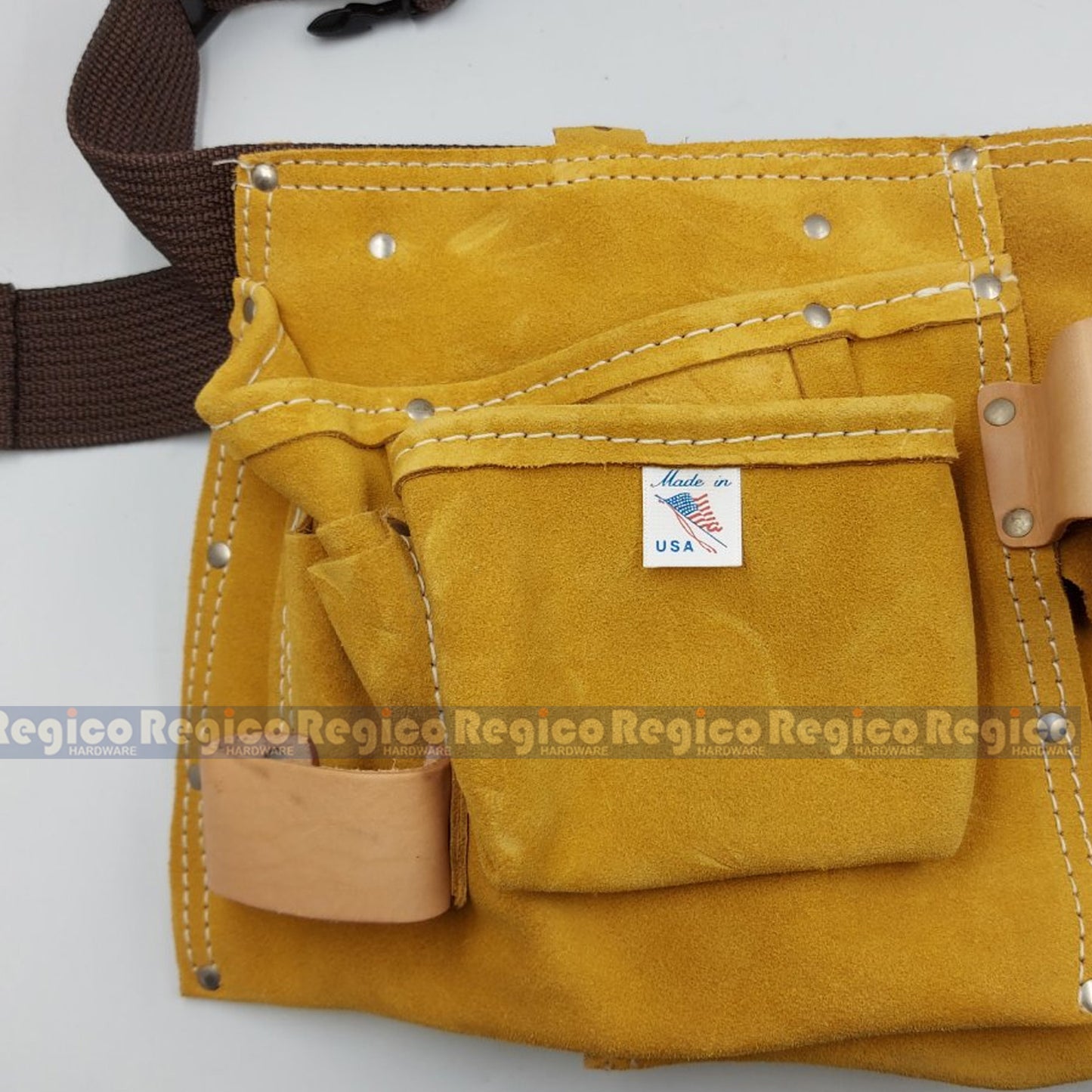 Kanroot Made in USA Leather Carpenter's Apron Tool Pouch Belt 427S