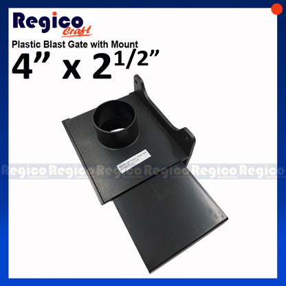 Regicocraft Dust Collecting Plastic Blast Gate with Mount #00662 #00972 #00973
